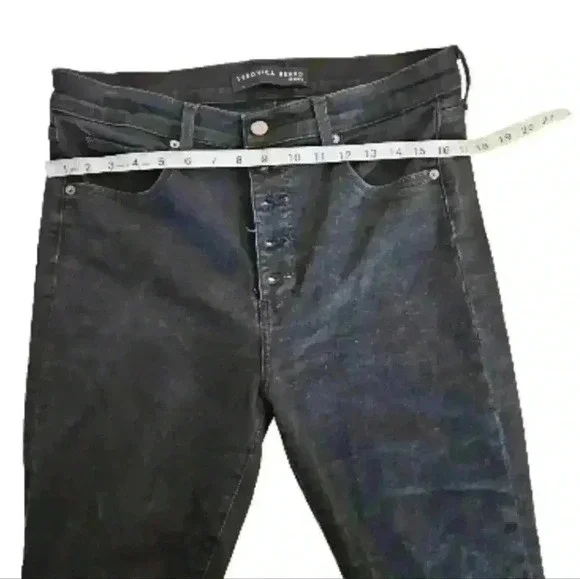 Veronica Beard Womens Black Debbie High-Rise Designer Button Fly Skinny Jeans 32 - Picture 13 of 15